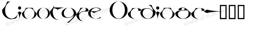 Linotype Ordinar字体转换